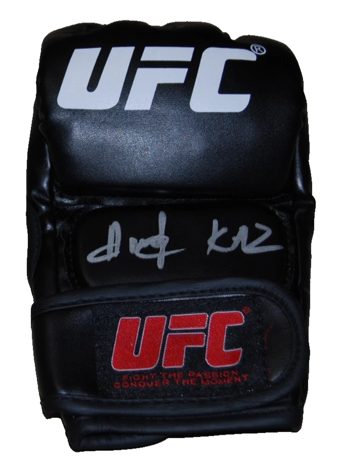 ALIBI IDIRIS signed (UFC) MMA autographed Fighting glove BECKETT BAS BT56315