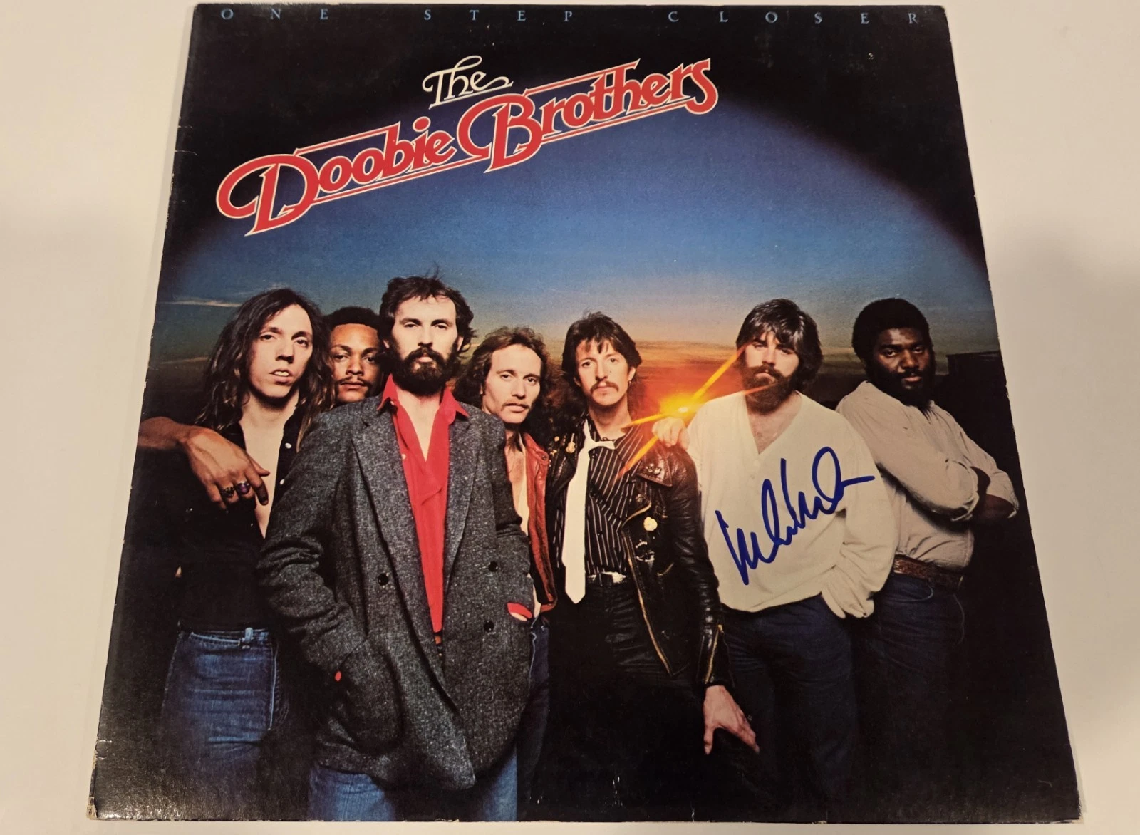 DOOBIE BROTHERS MICHAEL McDONALD signed ONE STEP CLOSER LP RECORD BECKETT BAS
