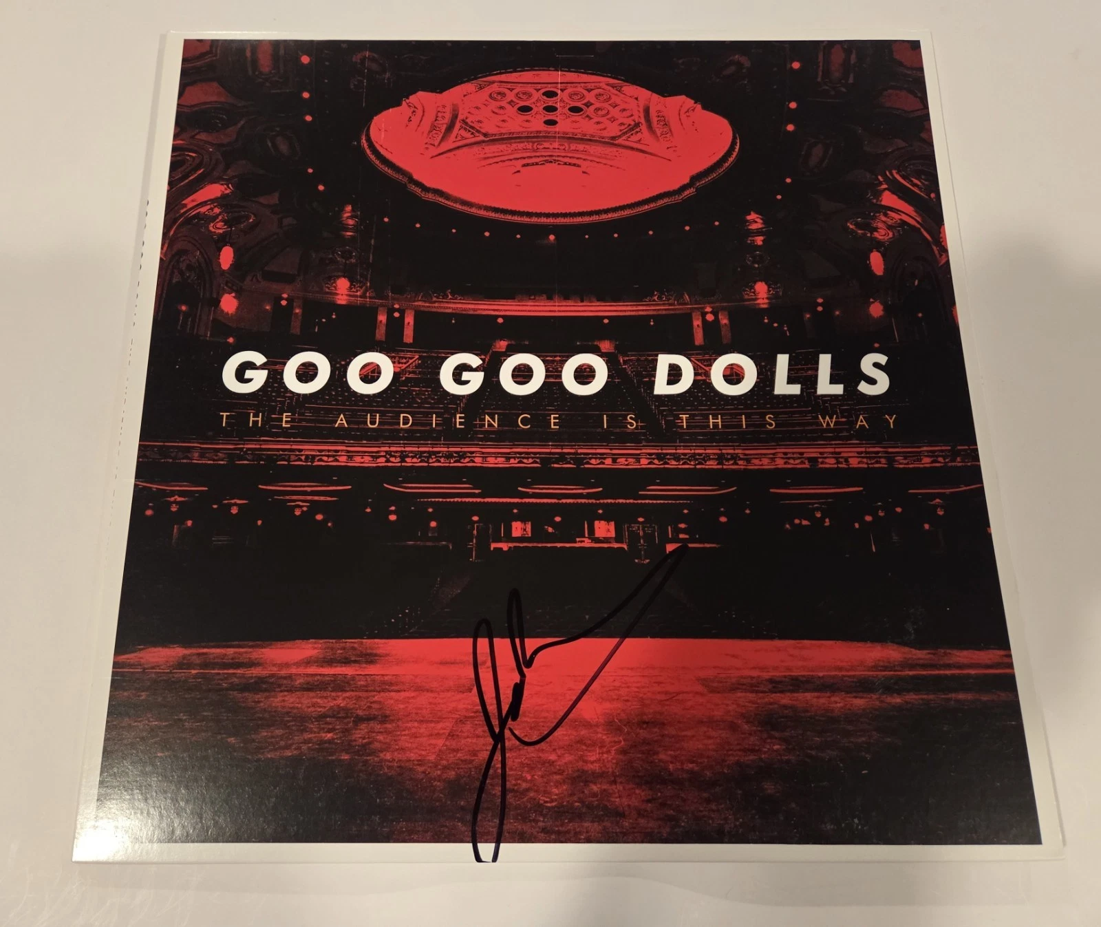 GOO GOO DOLLS JOHNNY RZEZNIK signed THE AUDIENCE IS THIS WAY RECORD BECKETT BAS
