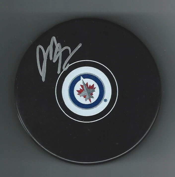 Jack GLOVER Signed WINNIPEG JETS Puck