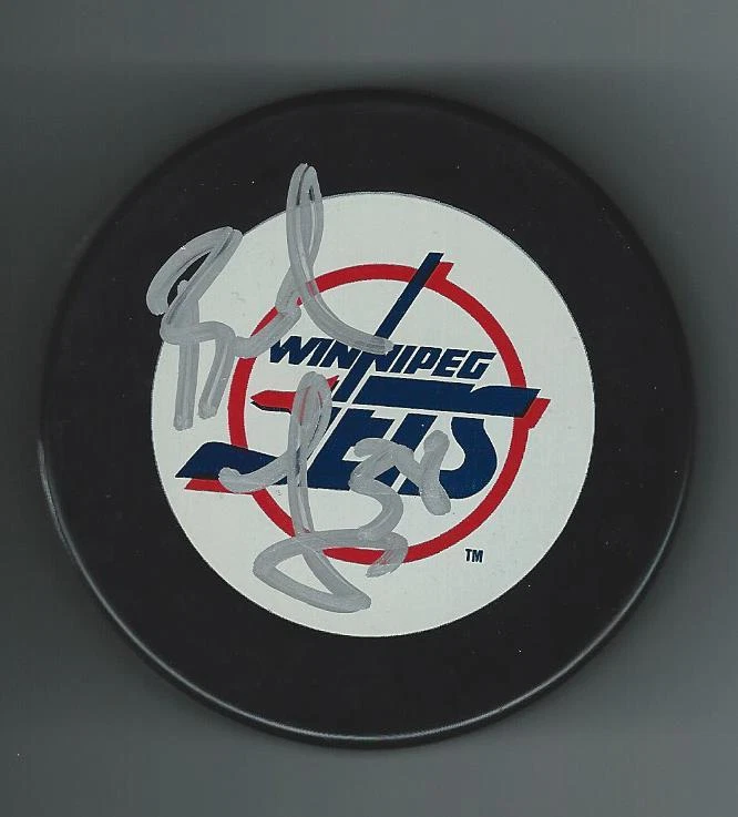 Brad JONES Signed WINNIPEG JETS Puck