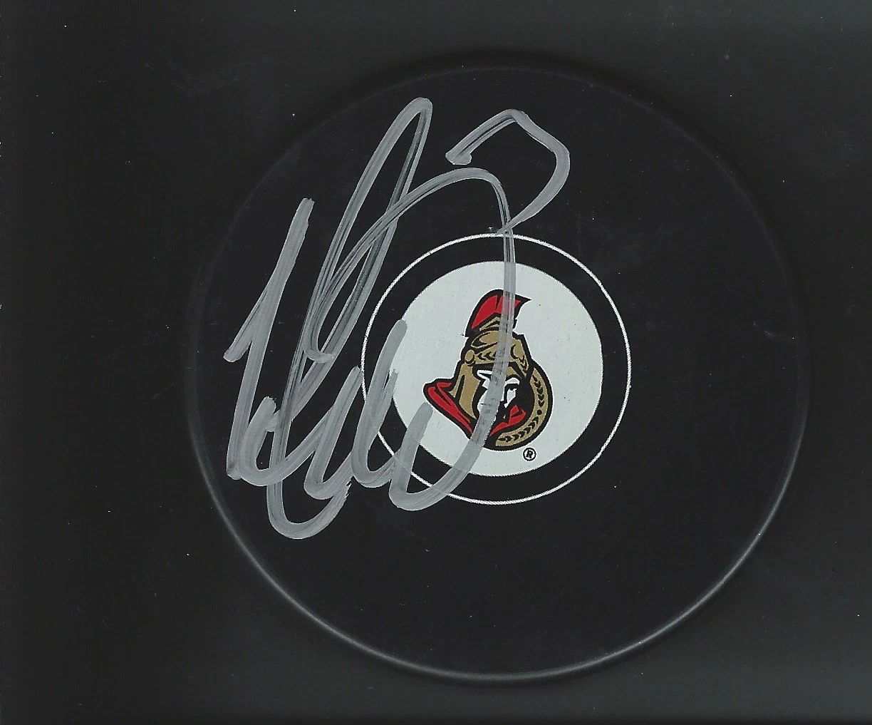 Marc METHOT Signed OTTAWA SENATORS Puck