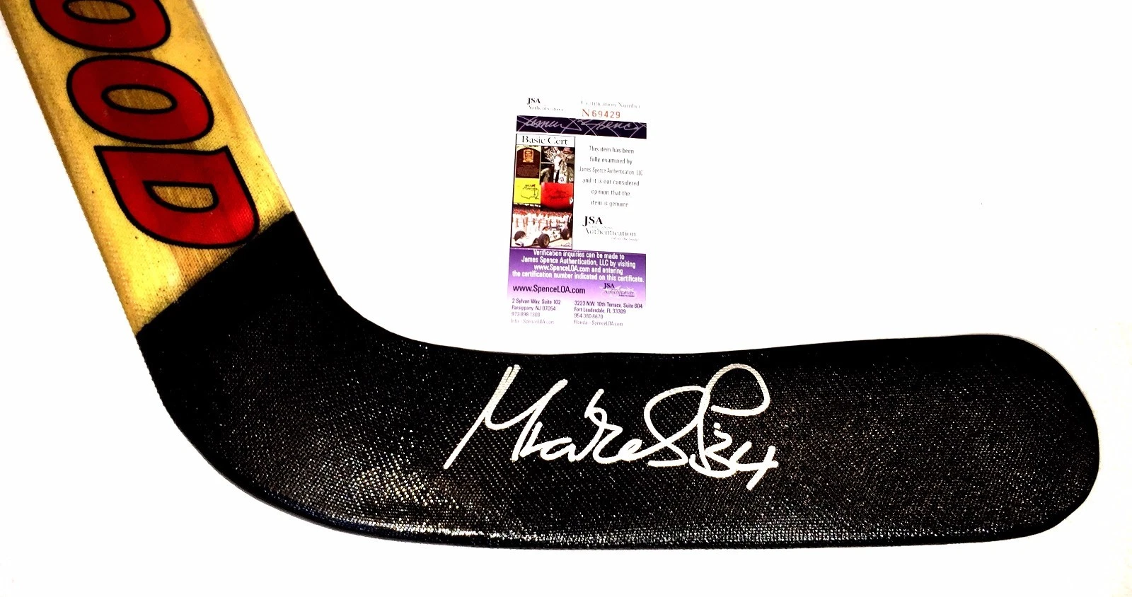 Petr Mrazek Signed Detroit Red Wings Goalie Stick JSA COA