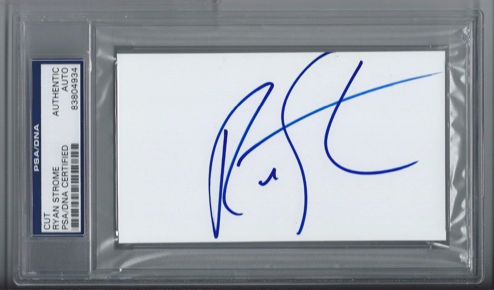 RYAN STROME SIGNED NEW YORK RANGERS CUT AUTOGRAPH PSA/DNA AUTHENTICATED