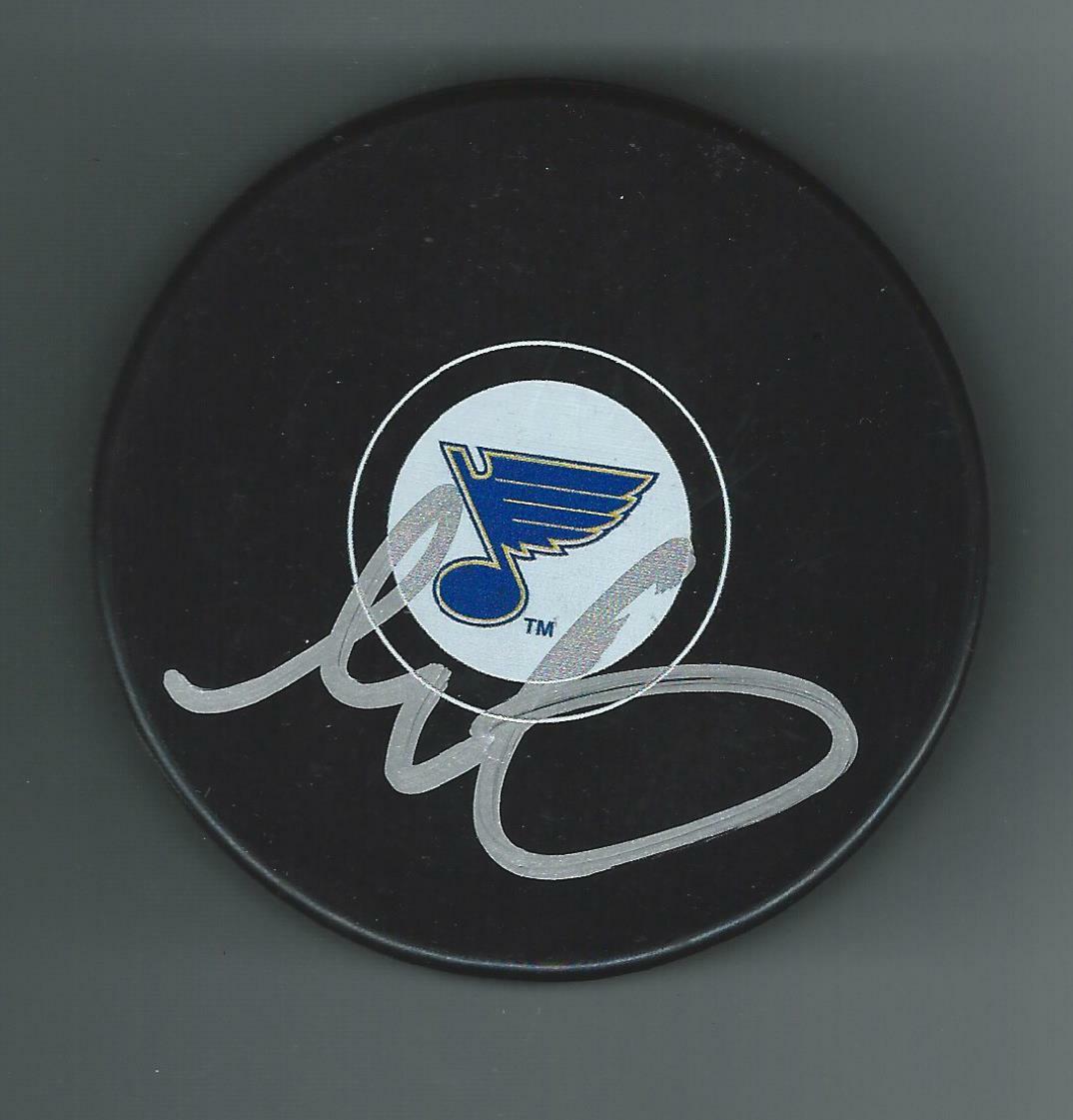 Glen Metropolit Signed St Louis Blues Puck