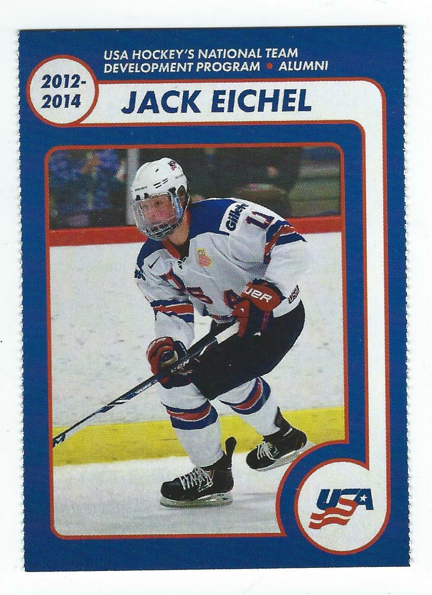 Jack Eichel 2018/19 USA NTDP Team Issued Alumni Card Buffalo Sabres