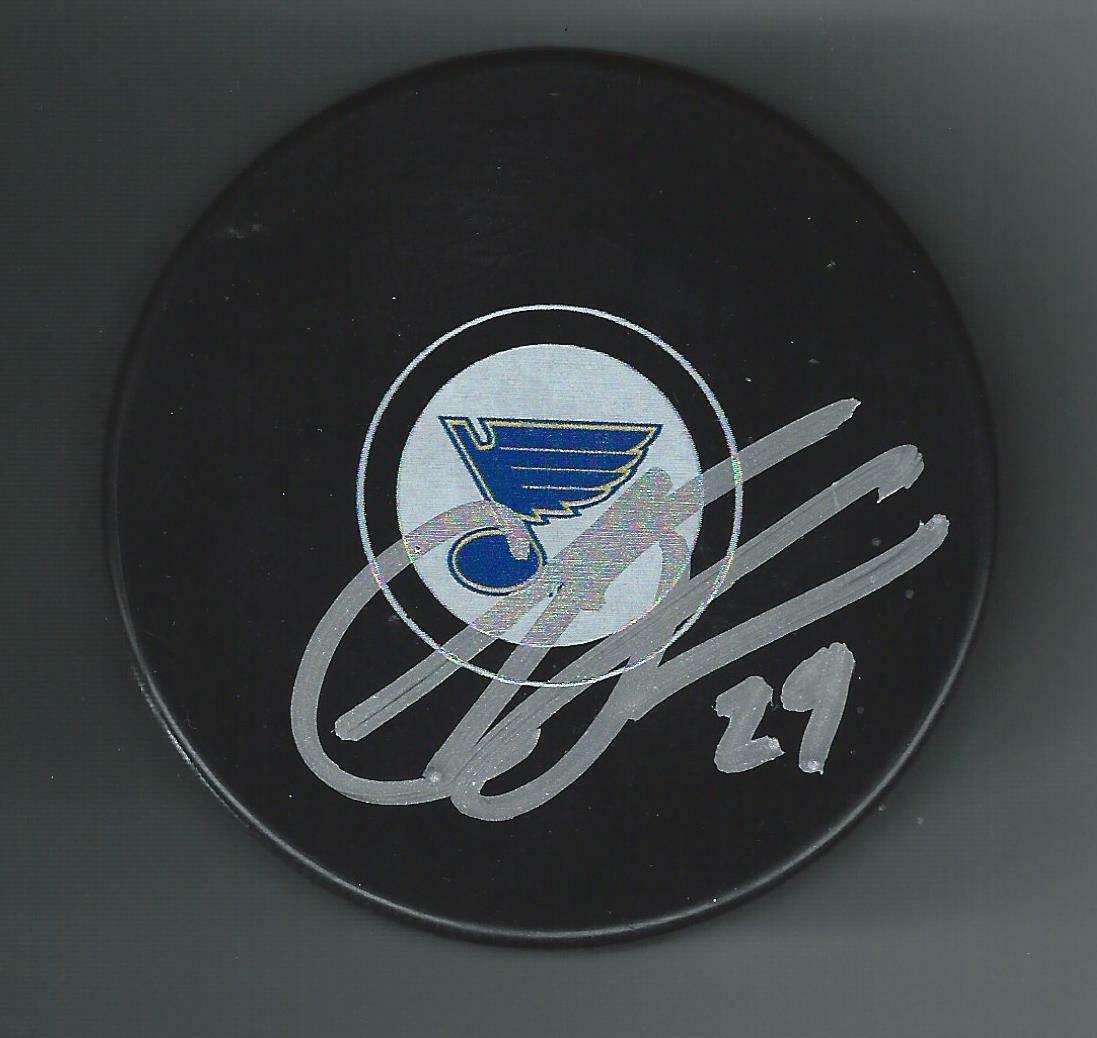 Colin Fraser Signed St Louis Blues Puck