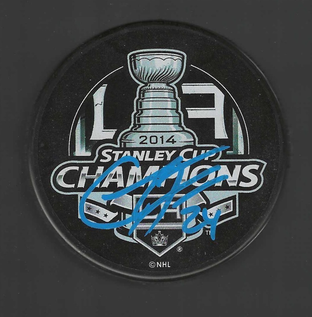 Colin Fraser Signed Los Angeles Kings 2014 Stanley Cup Champions Puck