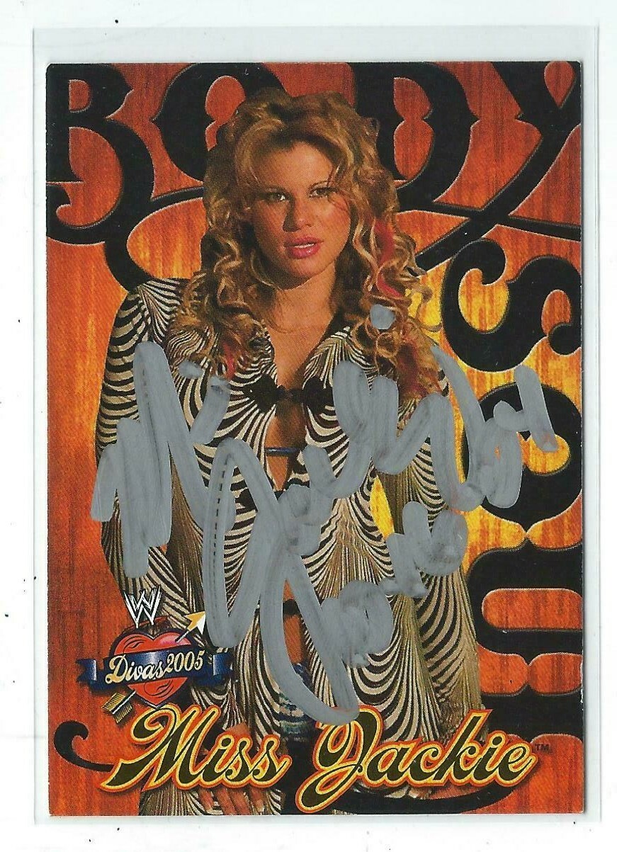 Miss Jackie Signed 2004 Fleer WWE Divas 2005 Body And Soul Card #6