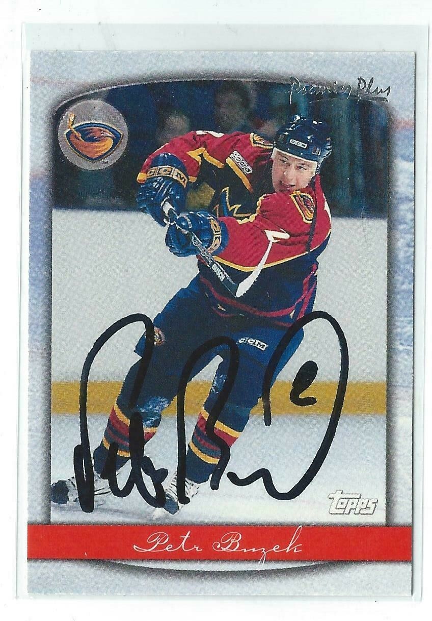 Petr Buzek Signed 1999/00 Topps Premier Plus Card #122