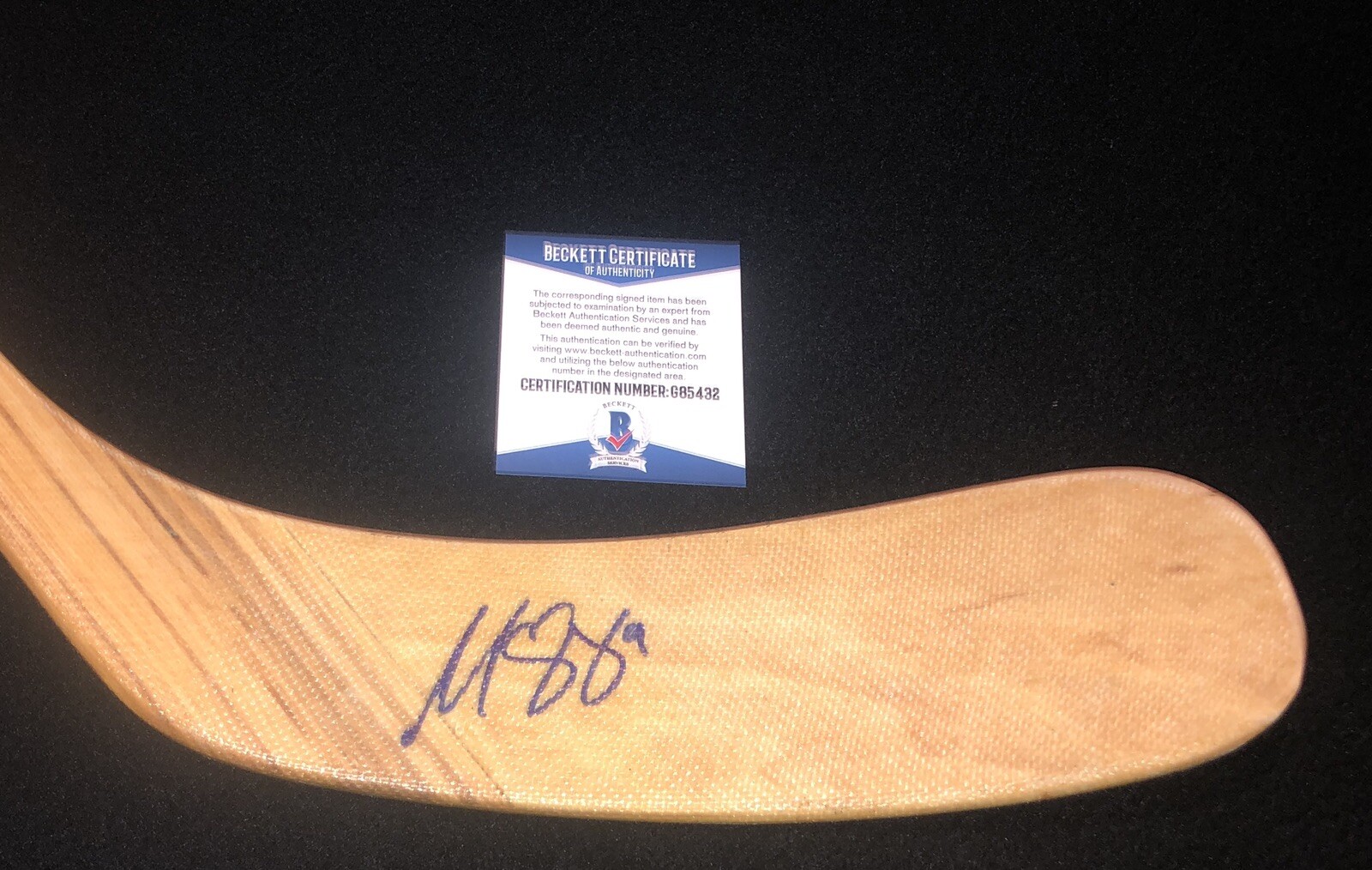 Matthew Boldy Signed Minnesota Wild Hockey Stick Beckett COA