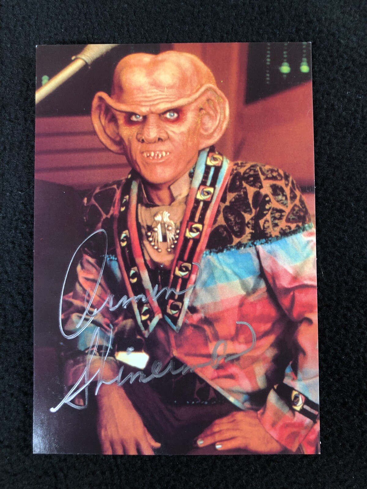 Armin Shimerman Signed Star Trek Deep Space Nine Quark Postcard #2
