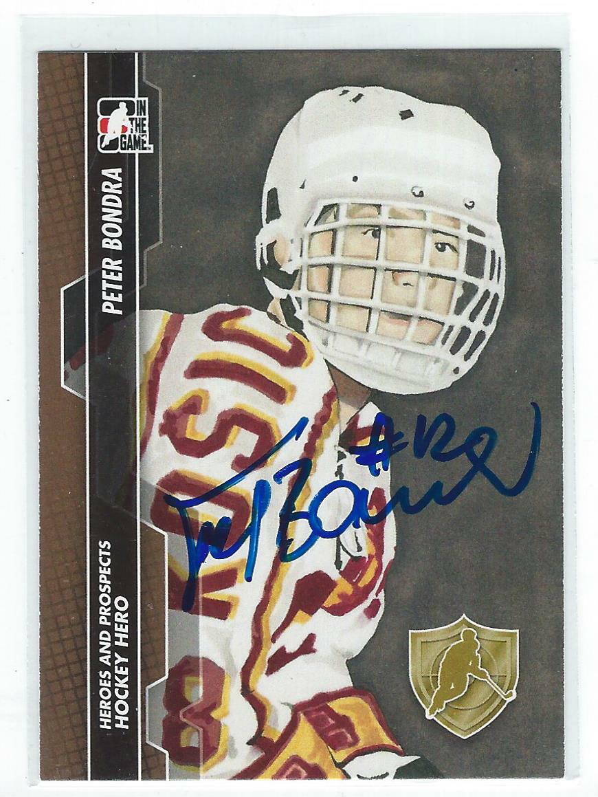 Peter Bondra Signed 2011/12 Heroes and Prospects Card #145