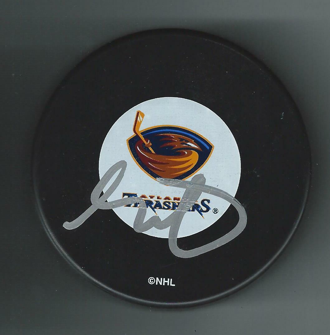 Glen Metropolit Signed Atlanta Thrashers Puck