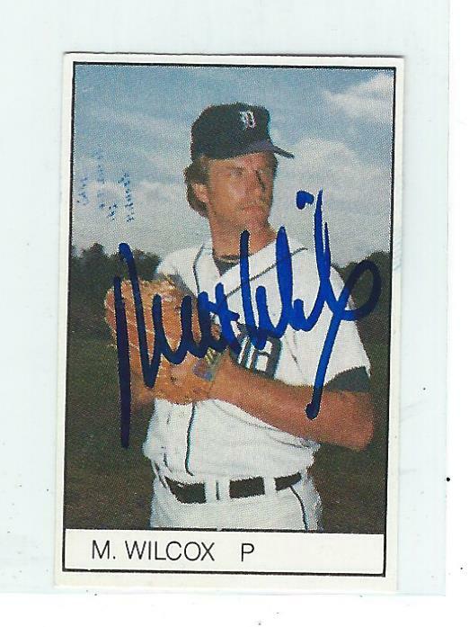 Milt Wilcox Signed 1984 All-Star Game Mini Card Detroit Tigers