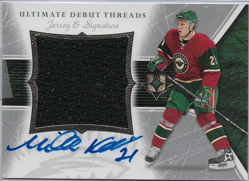 Mikko Koivu 2005-06 Ultimate Debut Threads Auto Jersey Rookie Card #DAJ-MK 06/25