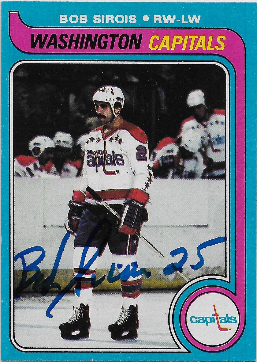 Bob Sirois Signed 1979-80 Topps Washington Capitals Card #29