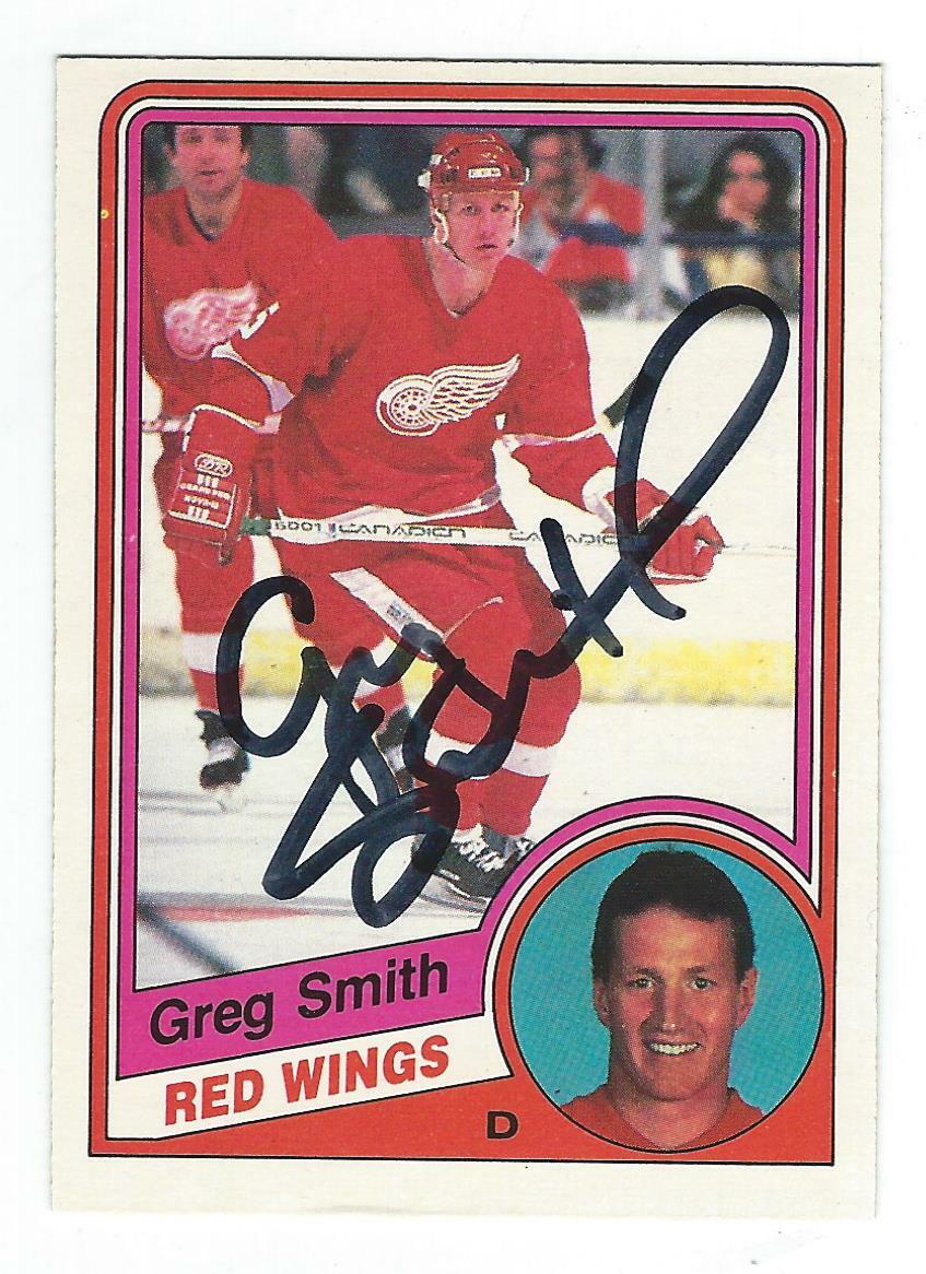 Greg Smith Signed 1984/85 O-Pee-Chee Card #64