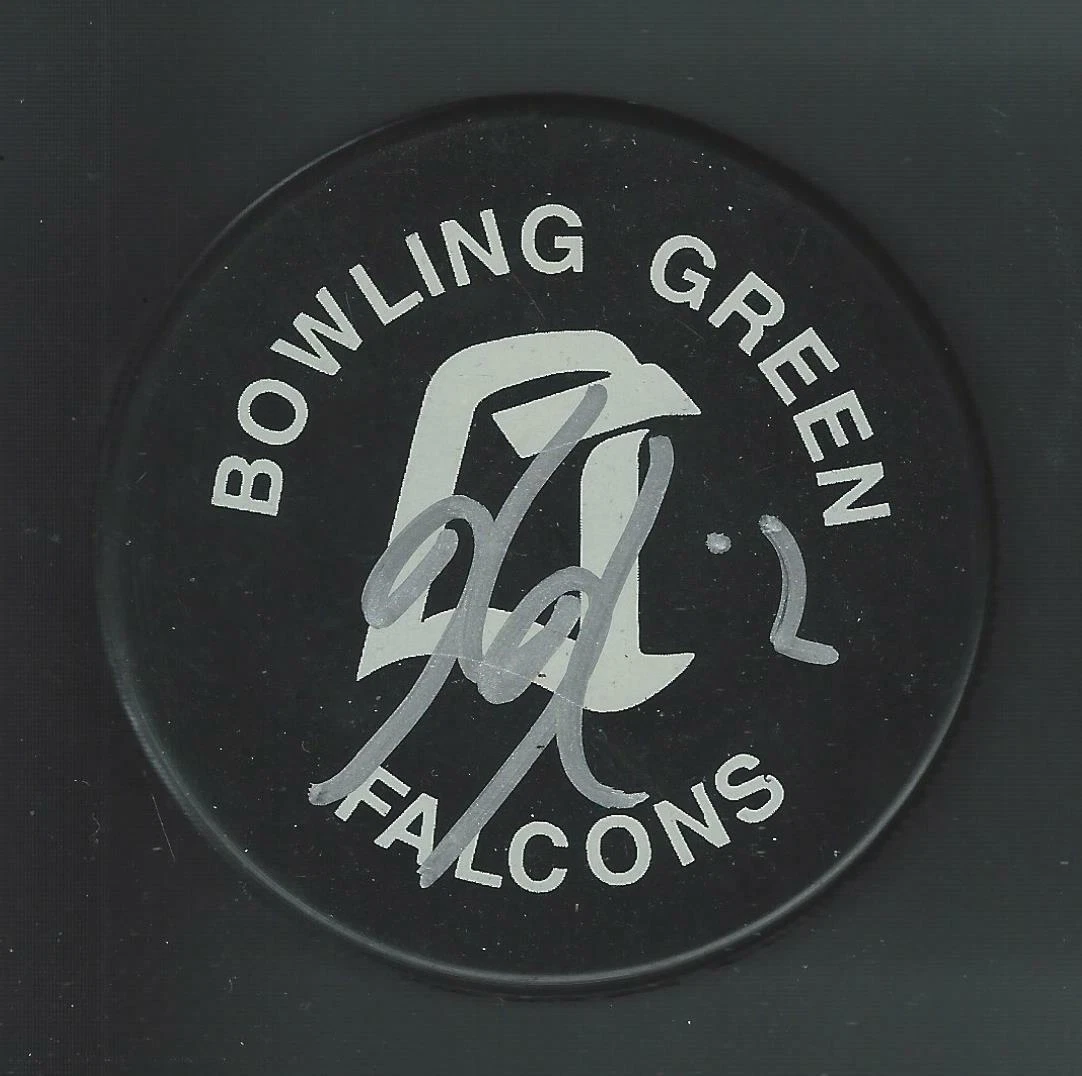Ken Klee Signed Bowling Green Falcons Puck Washington Capitals Atlamta Thrashers
