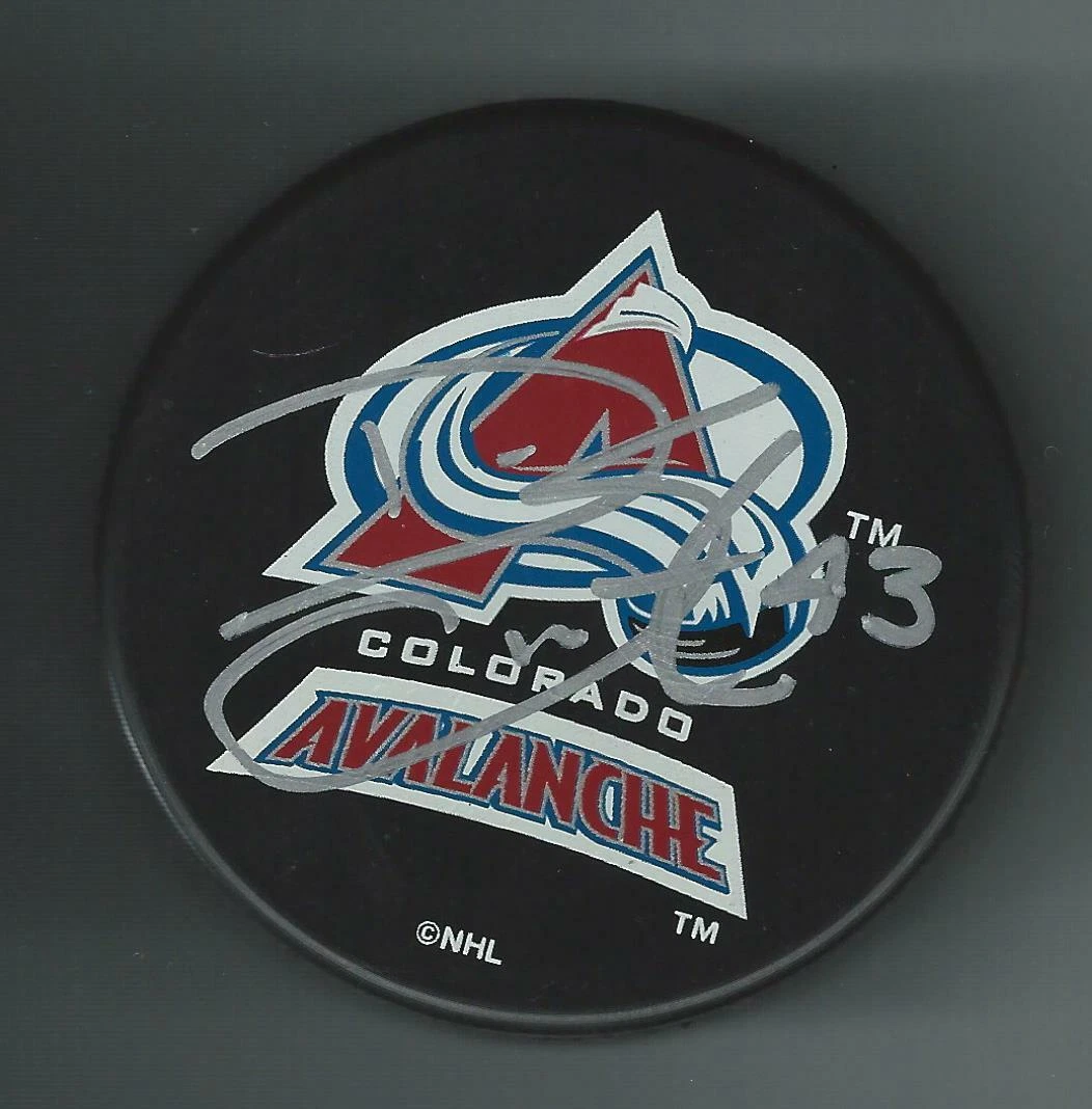 Dan Smith Signed Colorado Avalanche Souvenir Puck
