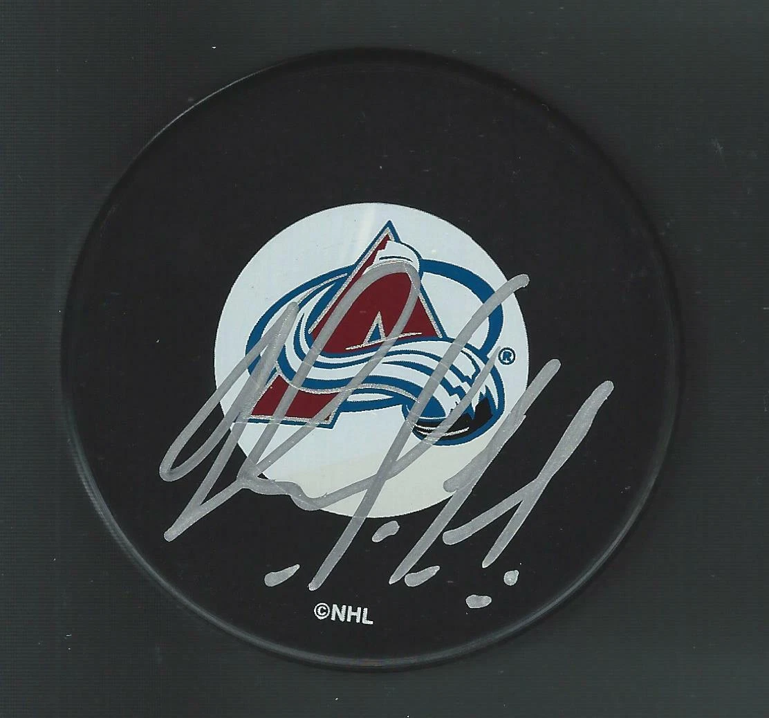 Andrei Nikolishin Signed Colorado Avalanche Puck