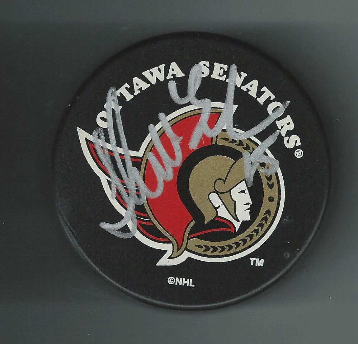 Shawn MacEachern Signed Ottawa Senators Souvenir Puck