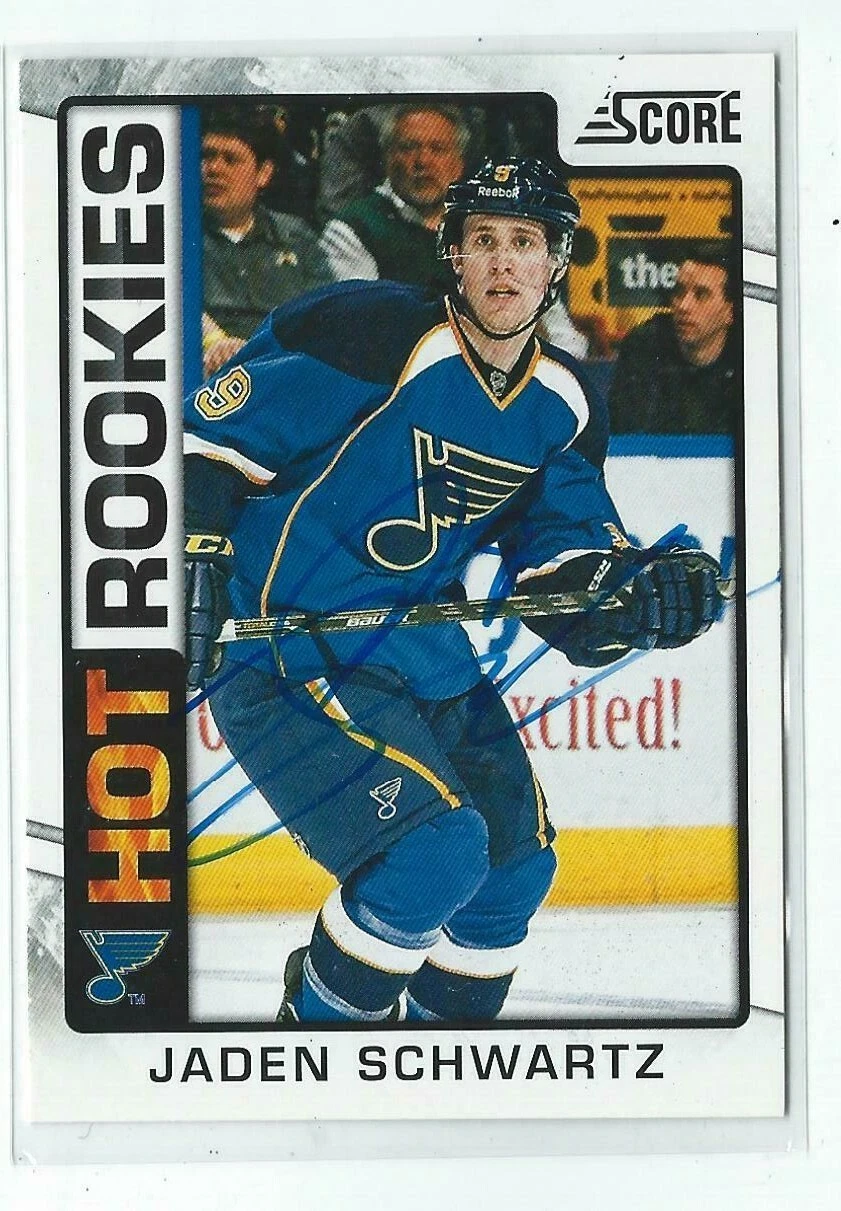 Jaden Schwartz Signed 2012/13 Score Rookie Card #521