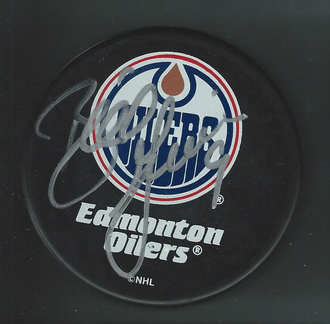 Bill Guerin Signed Edmonton Oilers Souvenir Puck