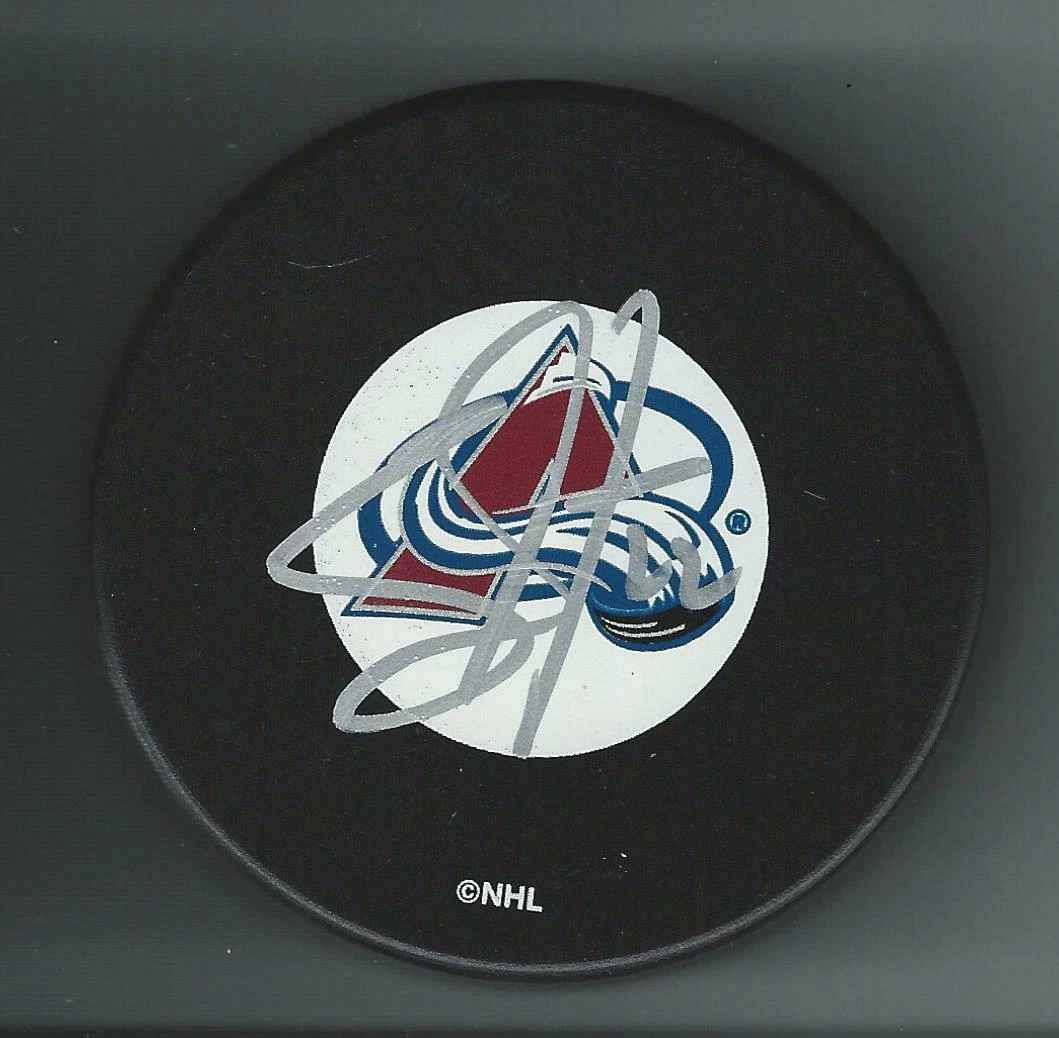 Scott Hannan Signed Colorado Avalanche Puck