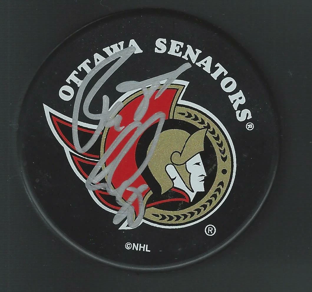 Patrick Lalime Signed Ottawa Senators Souvenir Puck