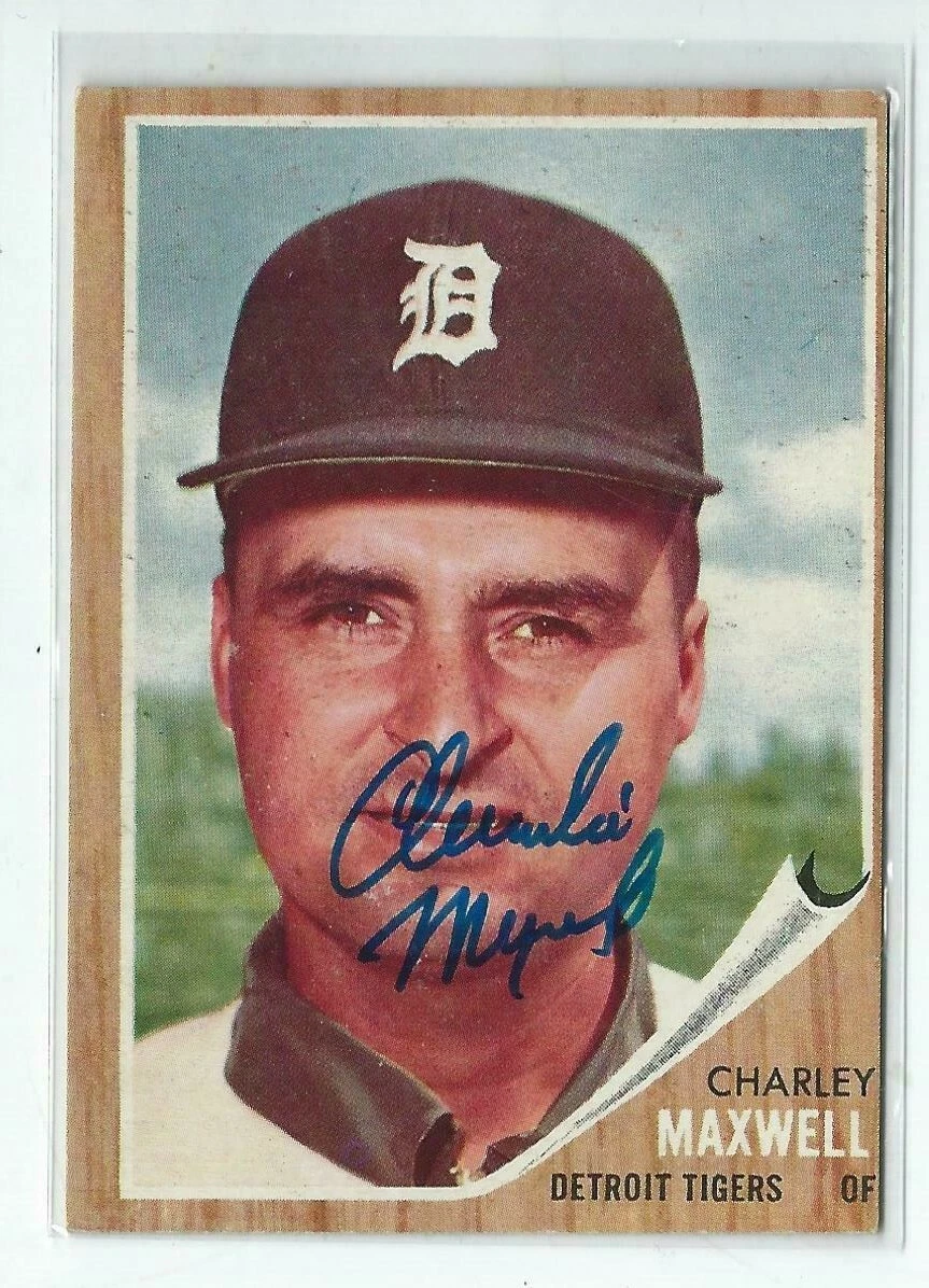 Charlie Maxwell Signed 1962 Topps Card #506