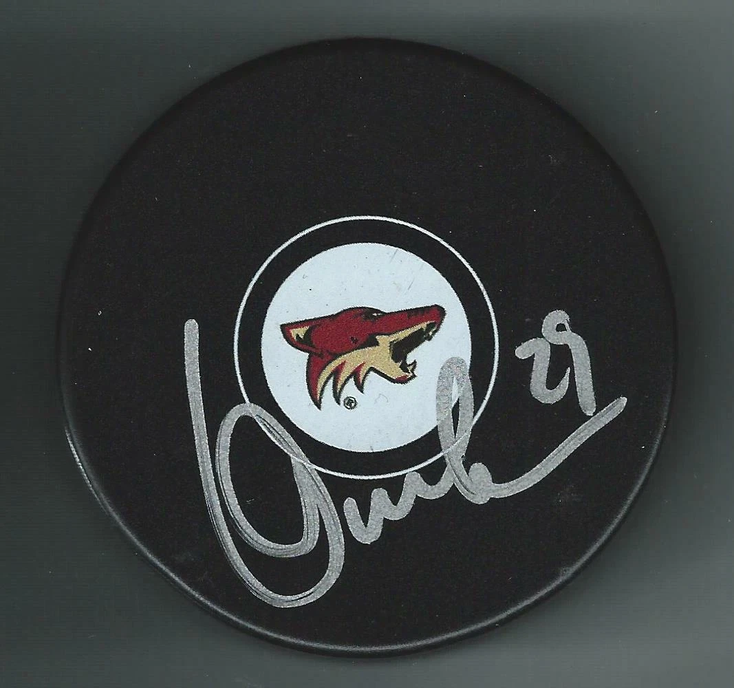 Louie DeBrusk Signed Arizona Coyotes Puck Utah Mammoth