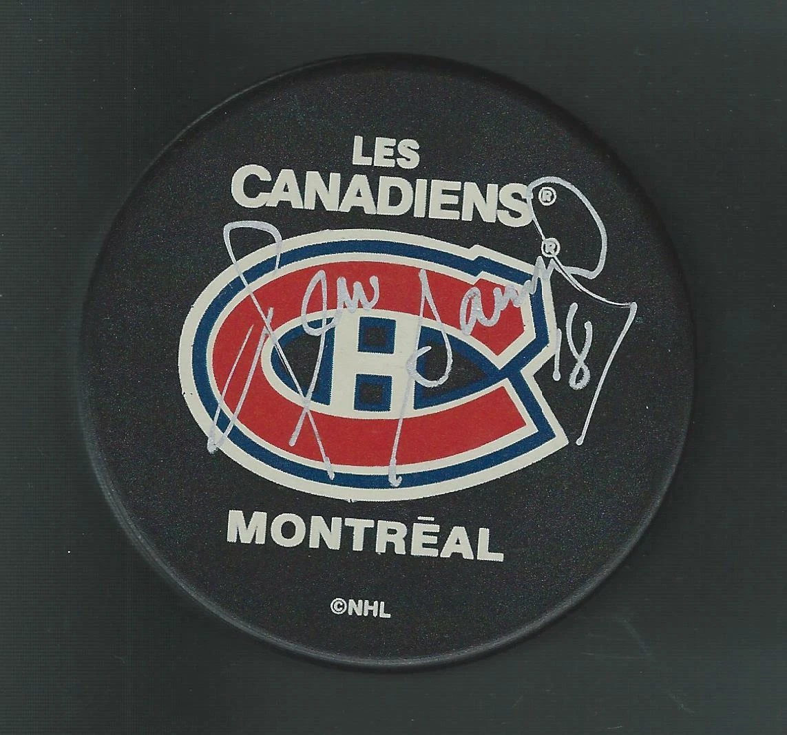 Denis Savard Signed Chicago Blackhawks Souvenir Puck