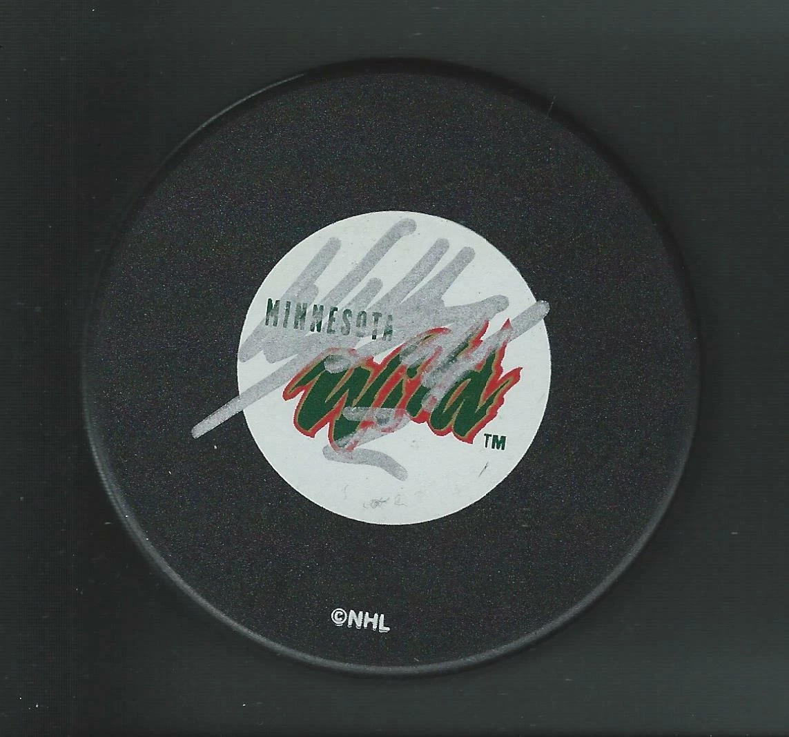 Willie Mitchell Signed Minnesota Wild Puck