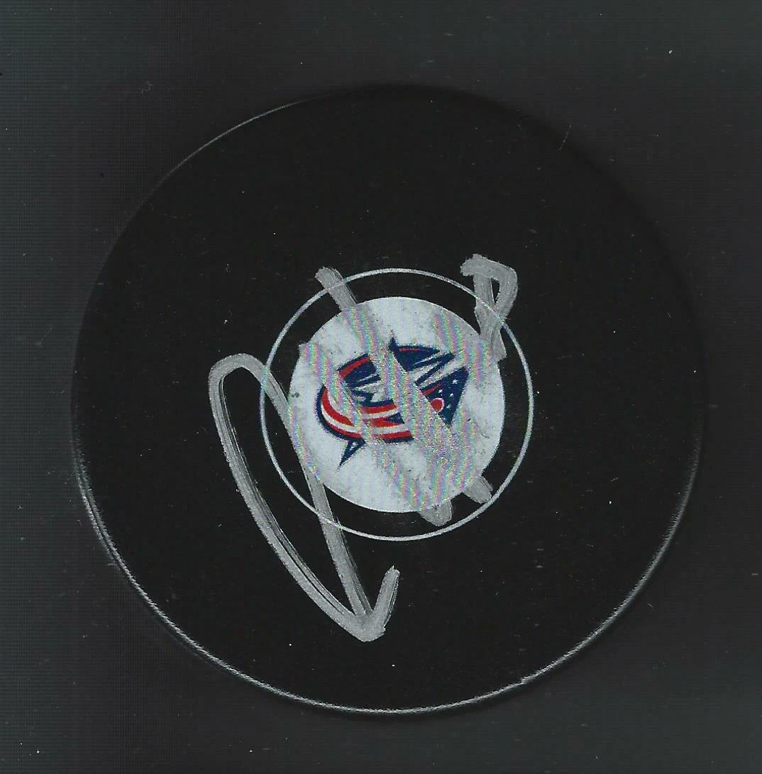Alexander Wennberg Signed Columbus Blue Jackets Puck