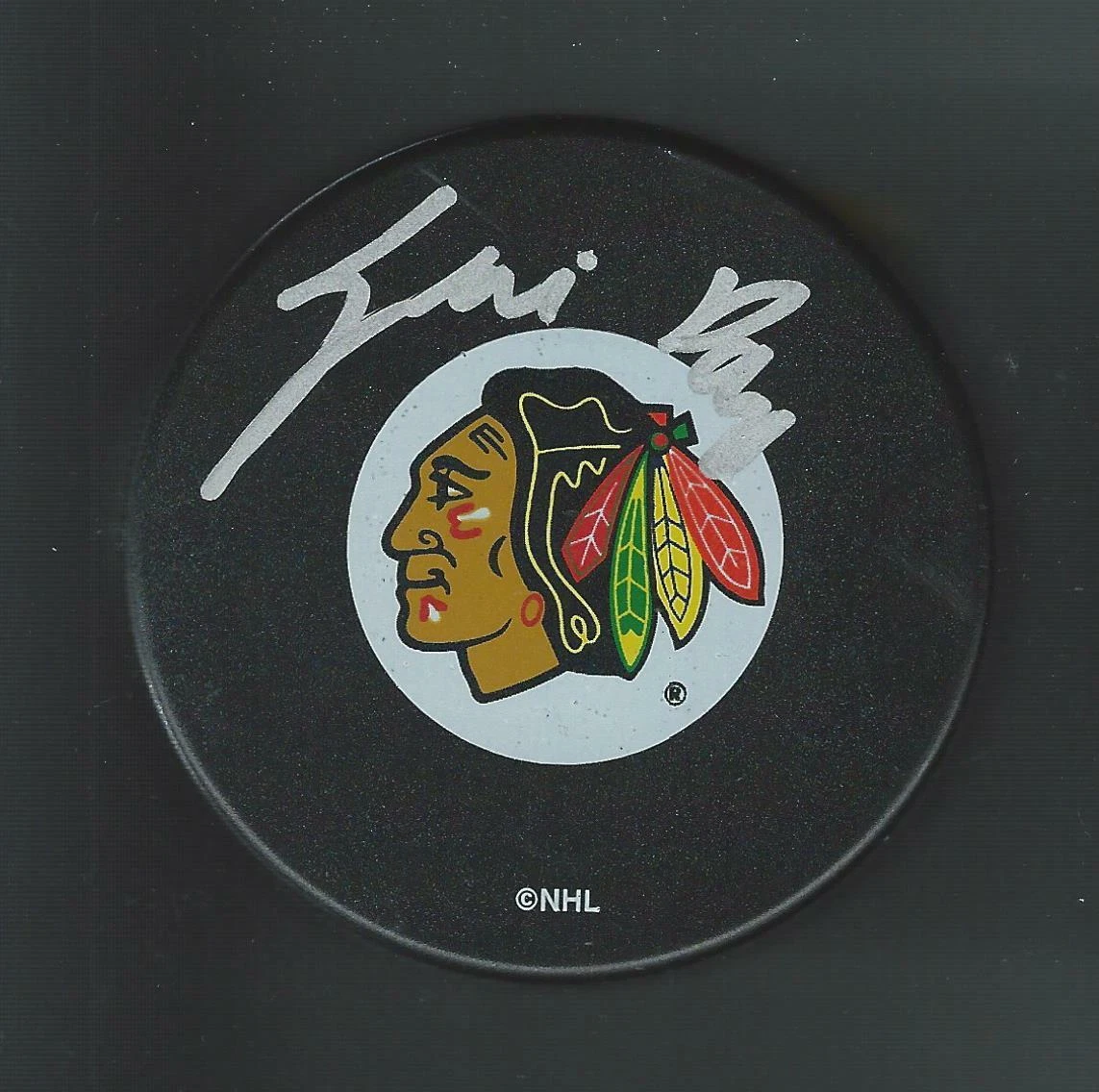 Eric Daze Signed Chicago Blackhawks Puck