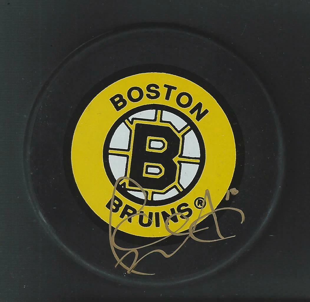 Cameron Mann Signed Boston Bruins Puck