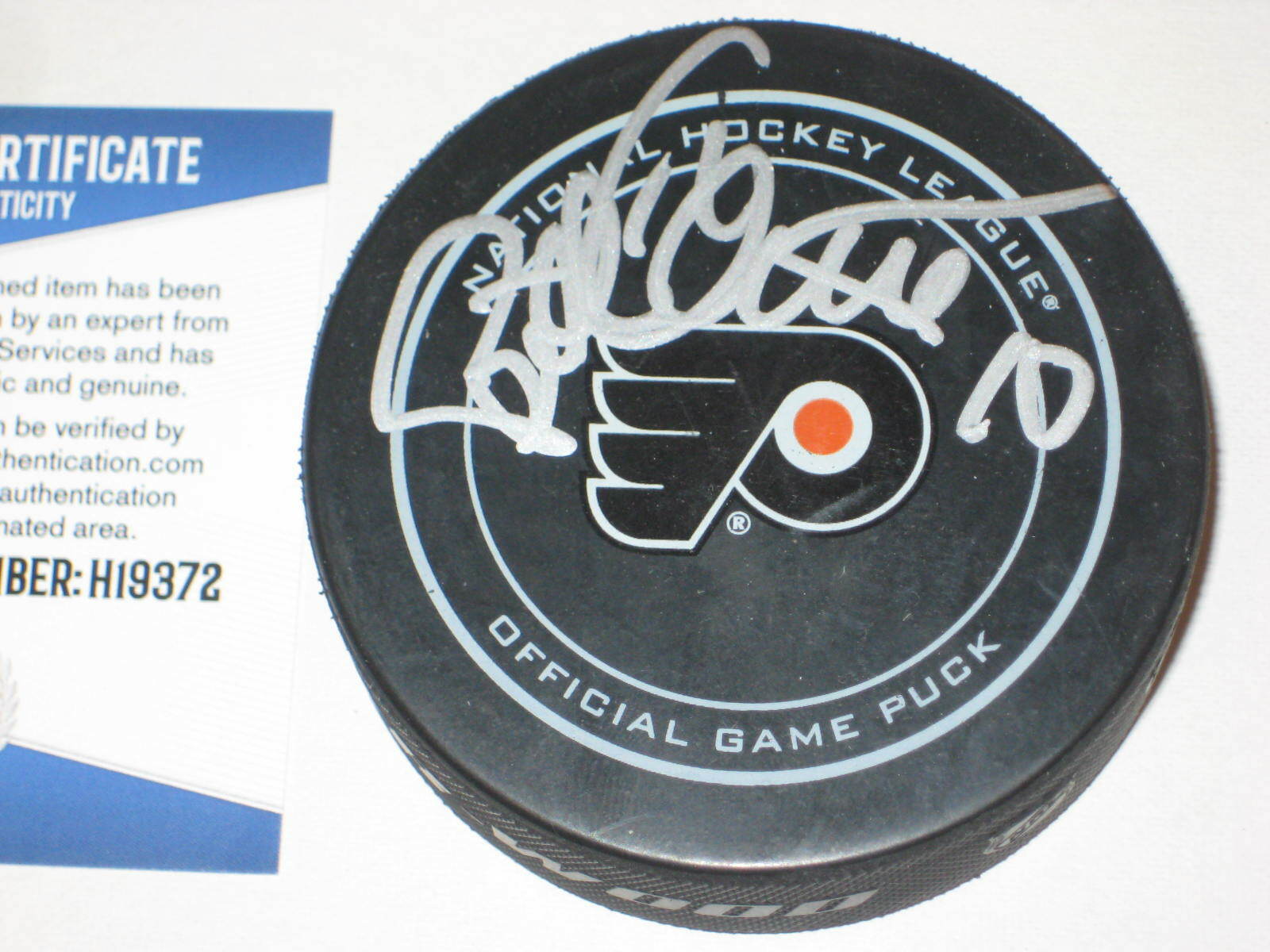 BILL CLEMENT Signed Philadelphia FLYERS Official GAME Puck w/ Beckett COA