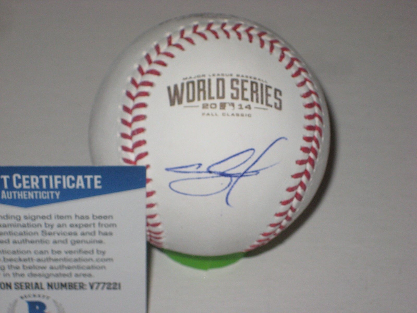 PABLO SANDOVAL Signed Official 2014 WORLD SERIES Baseball w/ Beckett COA