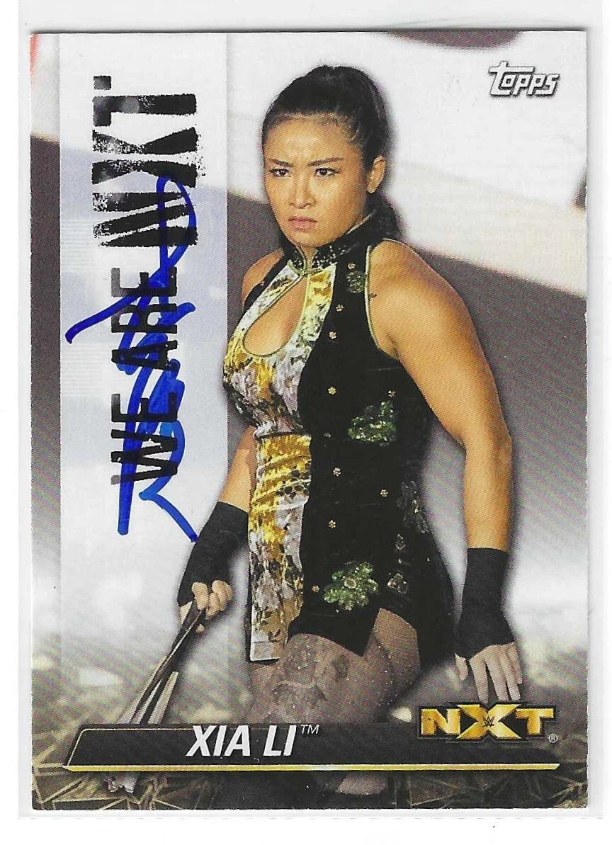 XIA LI SIGNED 2021 TOPPS WWE NXT CARD NXT-61 COLLECTIBLE MEMORABILIA