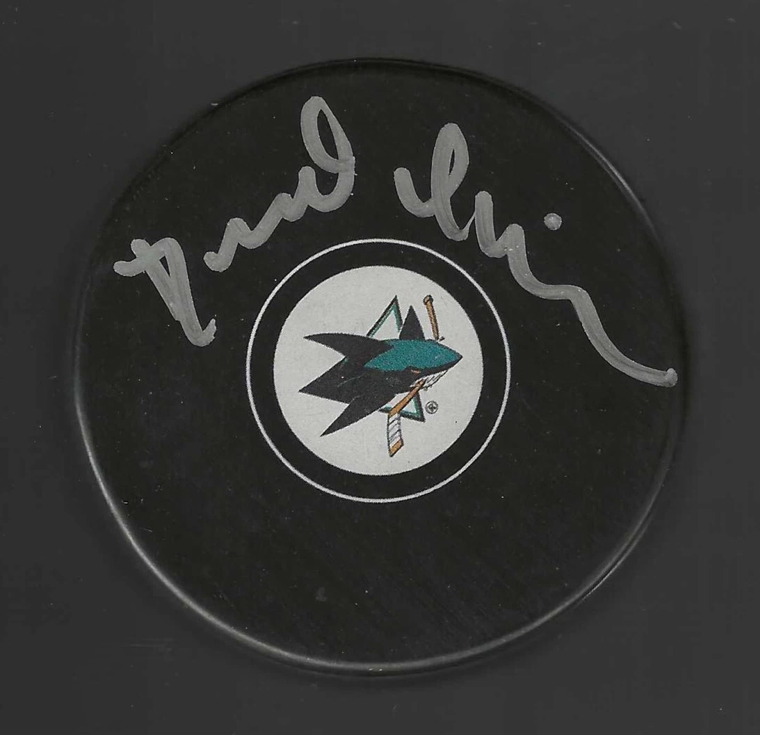 David Quinn Signed San Jose Sharks Puck