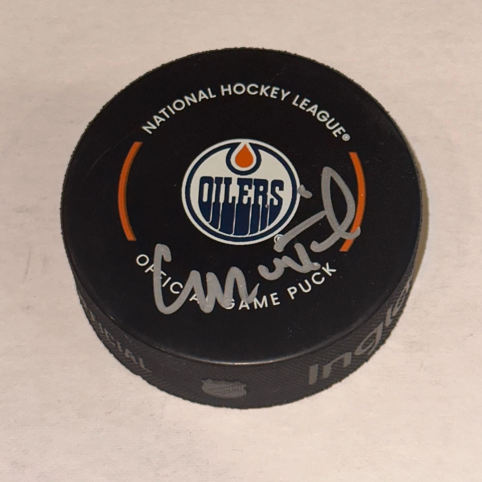 CRAIG MacTAVISH Signed Edmonton OILERS Official GAME Puck Beckett Auth. BAS