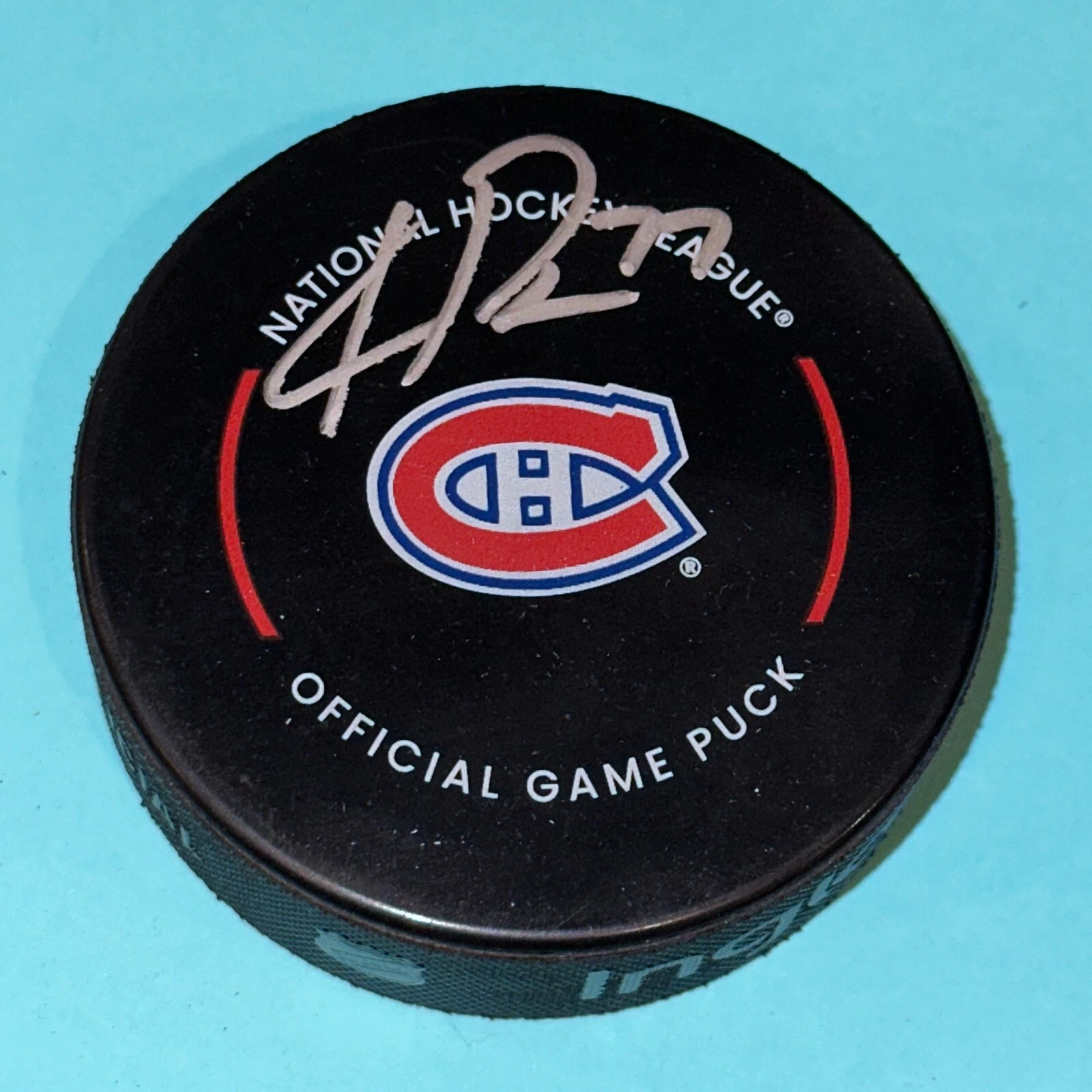 KIRBY DACH Signed Montreal CANADIENS Official GAME Puck Beckett BAS
