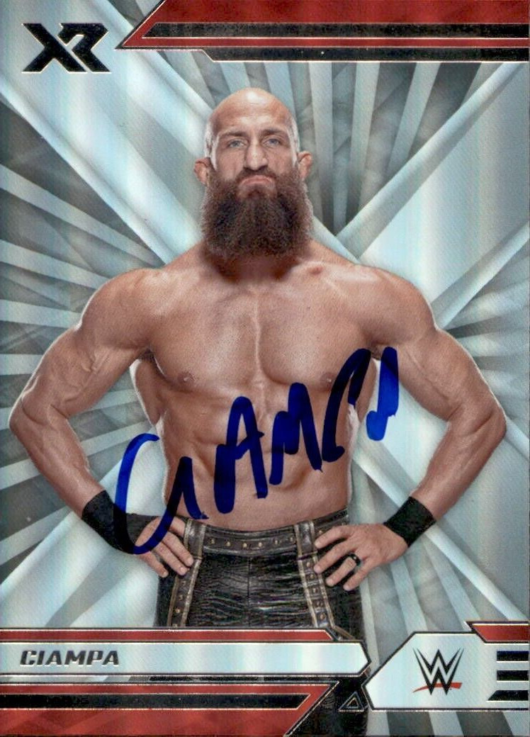 Tommaso Ciampa Signed 2022 Panini Chronicles XR WWE Raw Card #300 NXT 2.0
