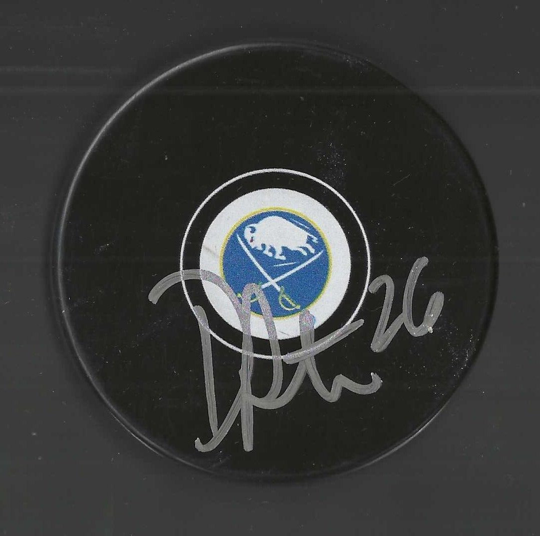 Derek Plante Signed Buffalo Sabres Puck
