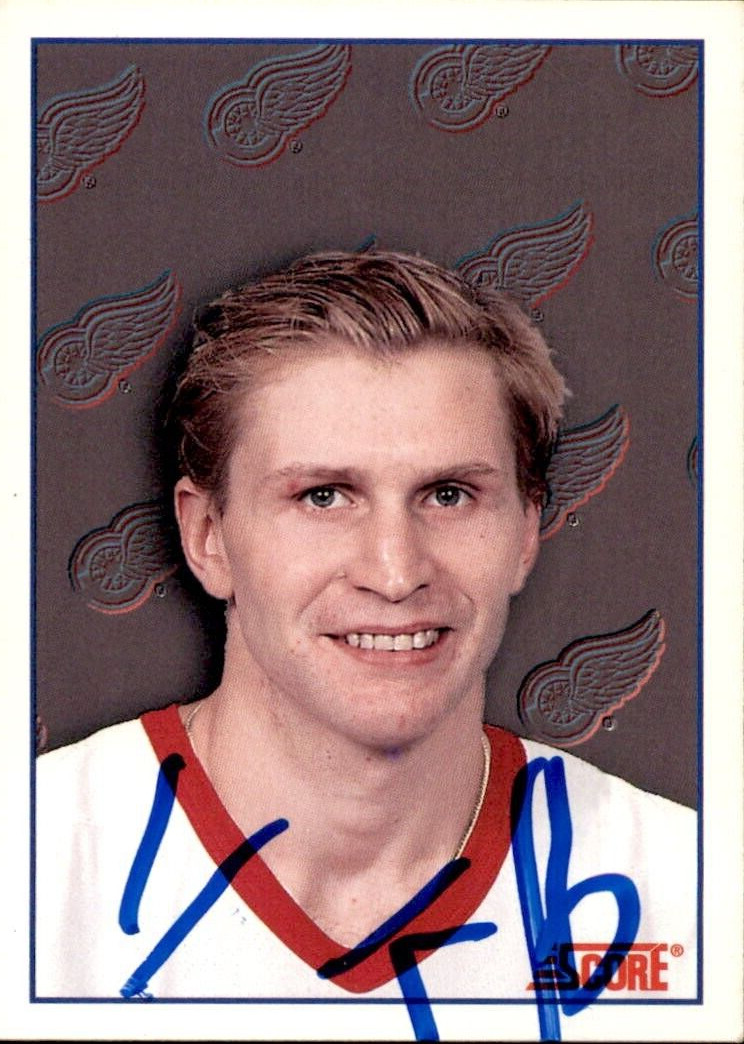 Vladimir Konstantinov Signed 1992/93 Score Card #503 JSA COA Detroit Red Wings