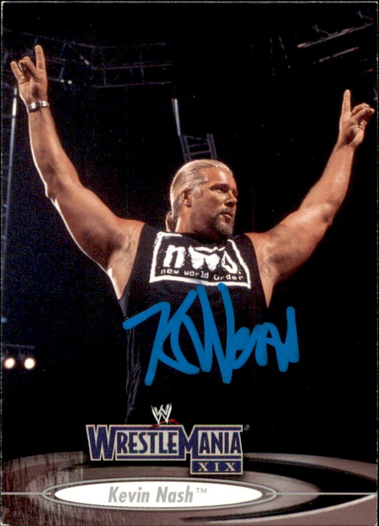 Kevin Nash Signed 2003 Fleer WWE Card #42