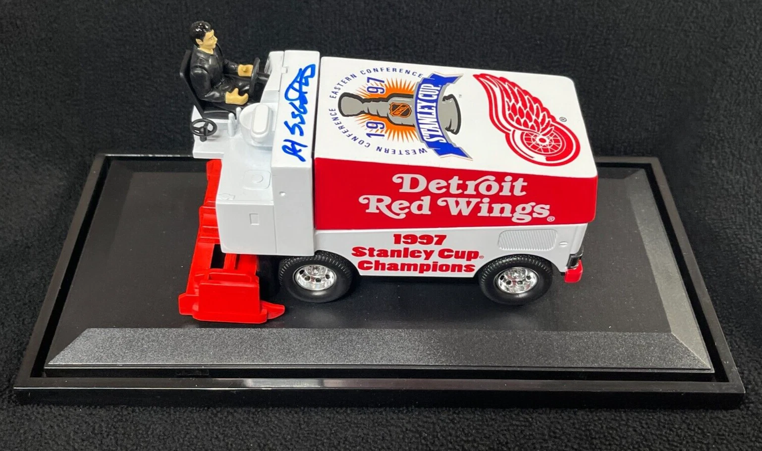 Al Sabotka Signed Detroit Red Wings 1997 Replica Zamboni JSA COA
