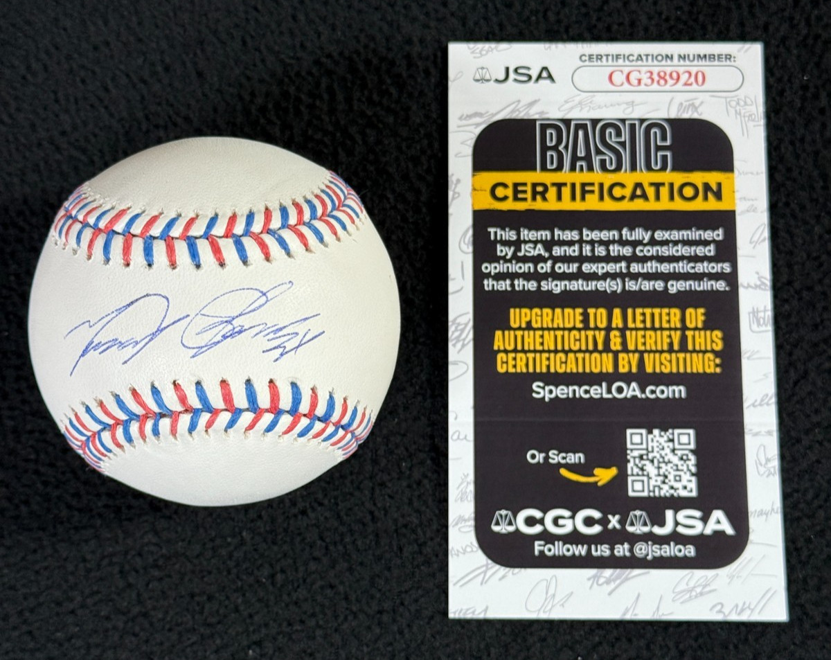 Miguel Cabrera Signed Florida Marlins Team Stitch OML Baseball JSA COA