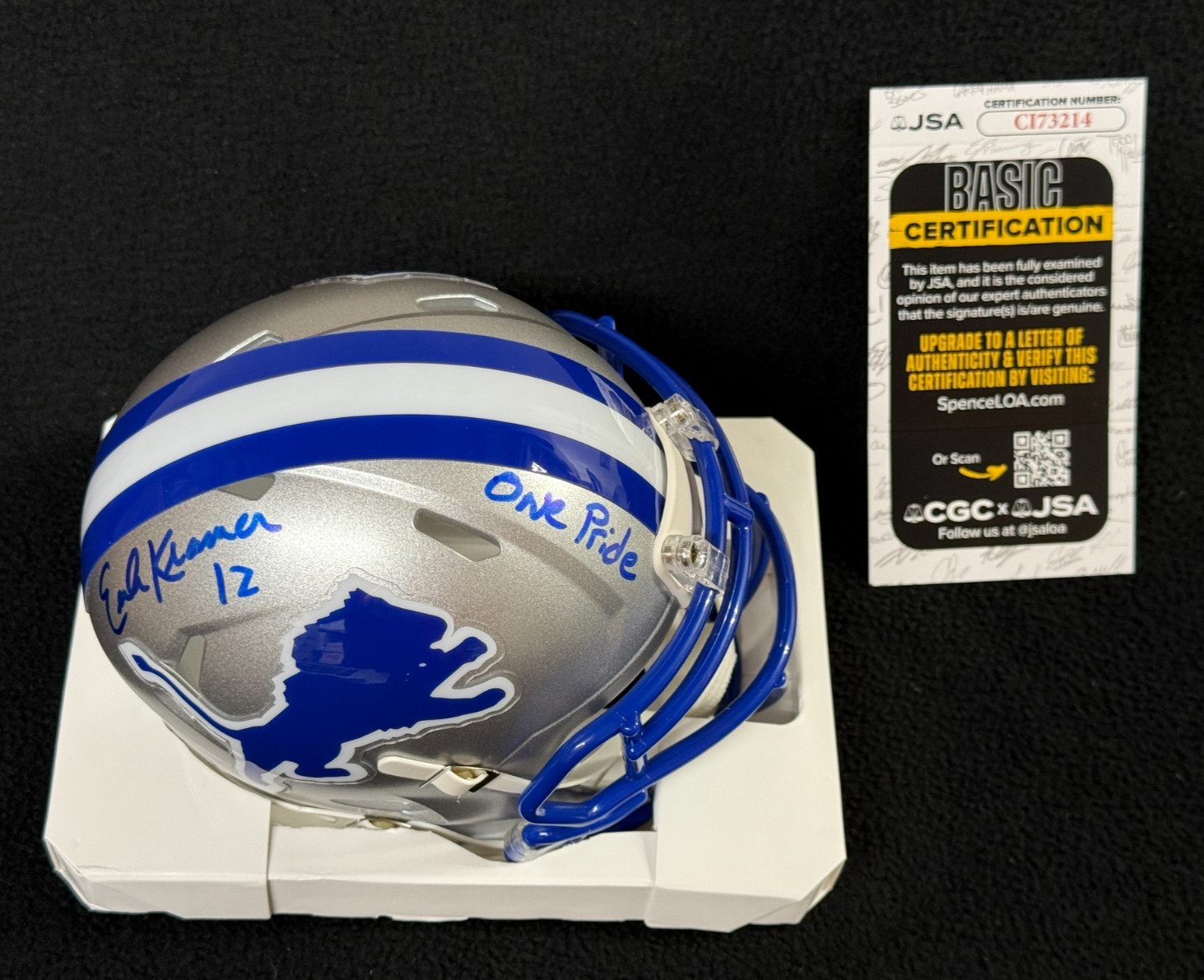 Erik Kramer Signed & Inscribed 